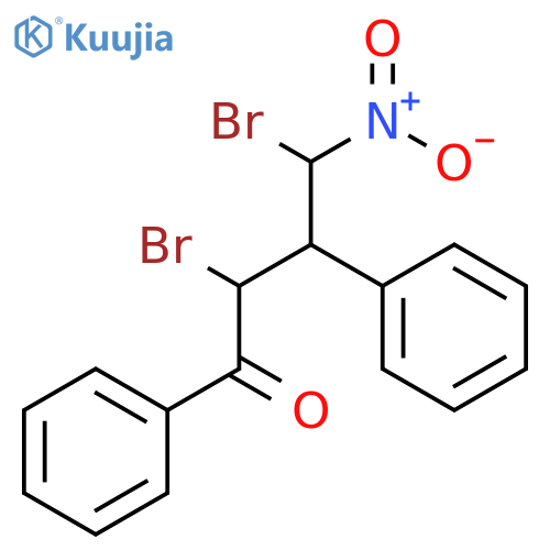 1-BUTANONE, 2,4-DIBROMO-4-NITRO-1,3-DIPHENYL- structure