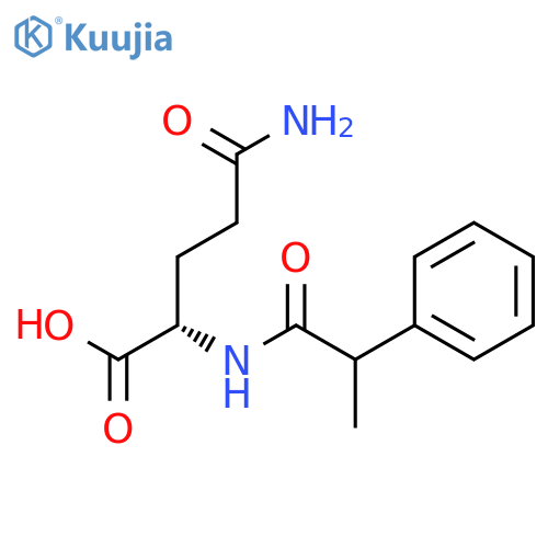 L-GLUTAMINE, N2-(1-OXO-2-PHENYLPROPYL)- structure