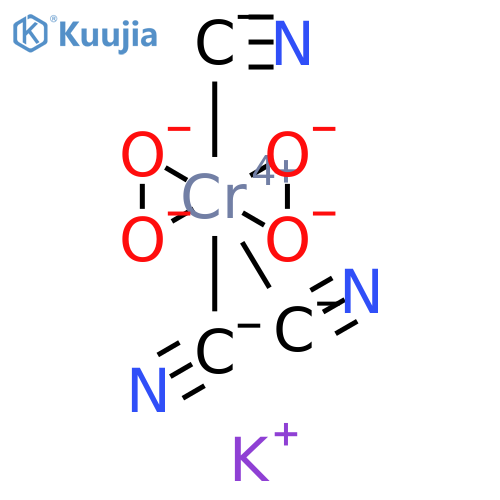 potassium tricyanodiperoxochromate (3-) structure