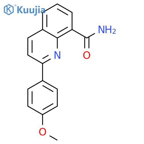 8-Quinolinecarboxamide, 2-(4-methoxyphenyl)- structure