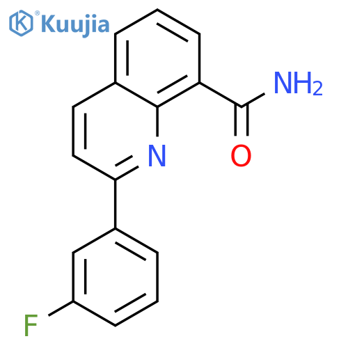 8-Quinolinecarboxamide, 2-(3-fluorophenyl)- structure