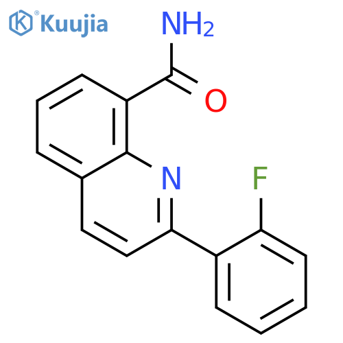 8-Quinolinecarboxamide, 2-(2-fluorophenyl)- structure