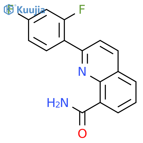 8-Quinolinecarboxamide, 2-(2,4-difluorophenyl)- structure