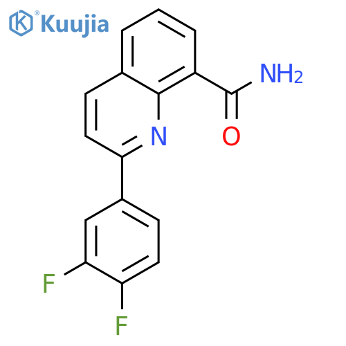 8-Quinolinecarboxamide, 2-(3,4-difluorophenyl)- structure