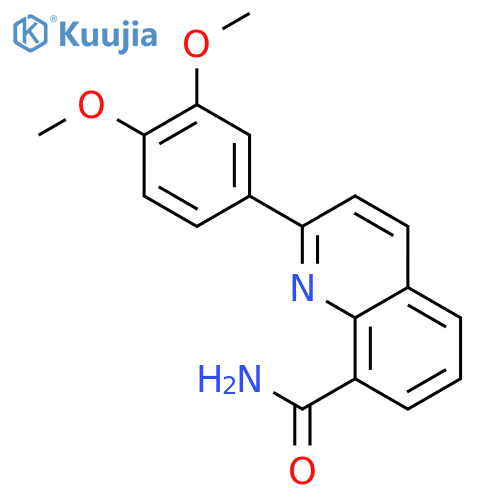 8-Quinolinecarboxamide, 2-(3,4-dimethoxyphenyl)- structure