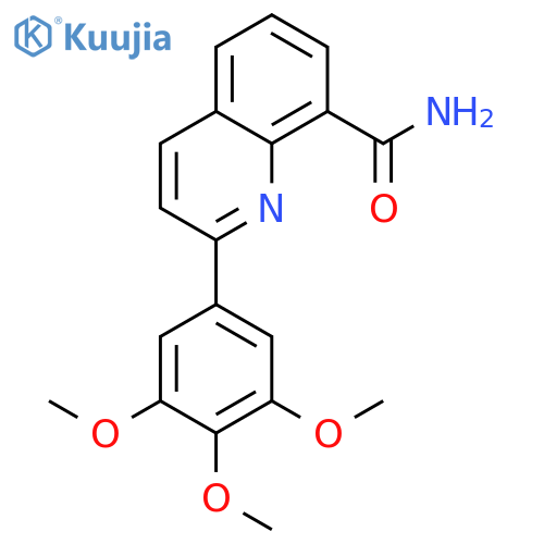 8-Quinolinecarboxamide, 2-(3,4,5-trimethoxyphenyl)- structure
