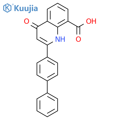 8-Quinolinecarboxylic acid, 2-[1,1'-biphenyl]-4-yl-1,4-dihydro-4-oxo- structure