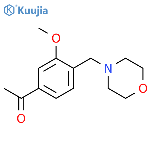 1-[3-mEthoxy-4-(morpholinomethyl)phenyl]ethan-1-one structure