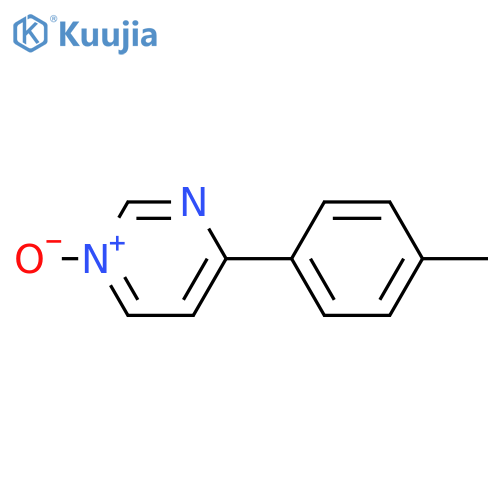 Pyrimidine, 4-(4-methylphenyl)-, 1-oxide structure