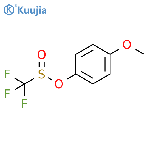 Methanesulfinic acid, trifluoro-, 4-methoxyphenyl ester structure