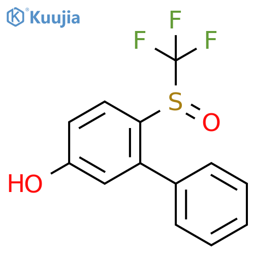 [1,1'-Biphenyl]-3-ol, 6-[(trifluoromethyl)sulfinyl]- structure
