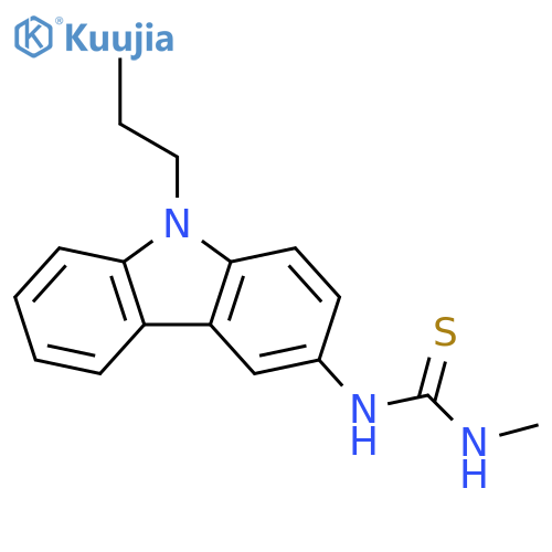 Thiourea, N-methyl-N'-(9-propyl-9H-carbazol-3-yl)- structure