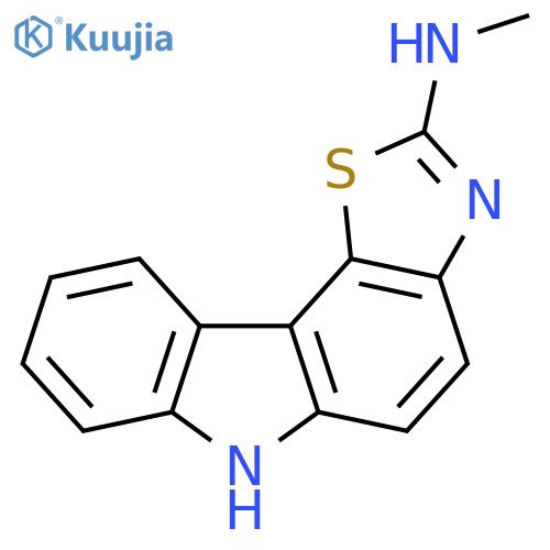 6H-Thiazolo[4,5-c]carbazol-2-amine, N-methyl- structure