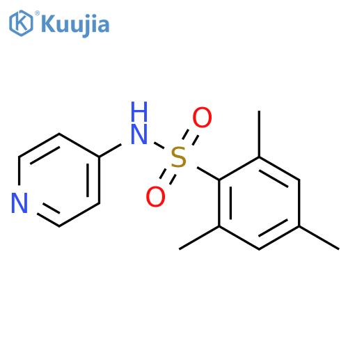 2,4,6-trimethyl-N-(4-pyridinyl)benzenesulfonamide structure