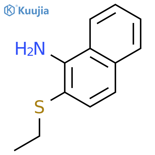 1-Naphthalenamine, 2-(ethylthio)- structure