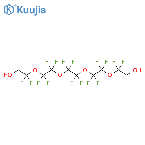 3,6,9,12-Tetraoxatetradecane-1,14-diol,2,2,4,4,5,5,7,7,8,8,10,10,11,11,13,13-hexadecafluoro- structure
