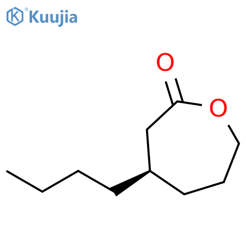 2-Oxepanone, 4-butyl-, (4R)- structure