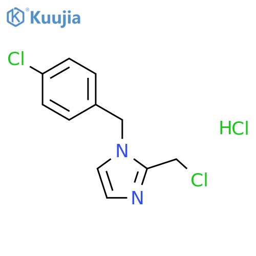 1-(4-Chlorobenzyl)-2-(chloromethyl)-1H-imidazole hydrochloride structure