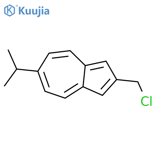 Azulene, 2-(chloromethyl)-6-(1-methylethyl)- structure