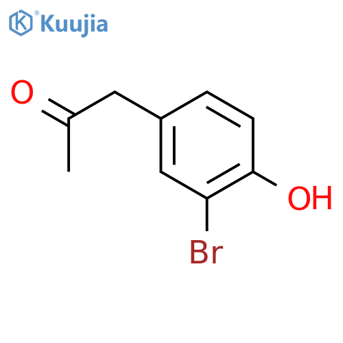 (3-Bromo-4-hydroxyphenyl)acetone structure