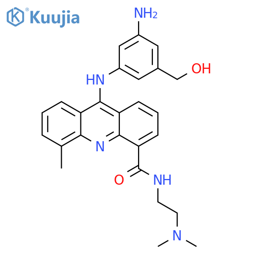 4-Acridinecarboxamide,9-[[3-amino-5-(hydroxymethyl)phenyl]amino]-N-[2-(dimethylamino)ethyl]-5-methyl- structure