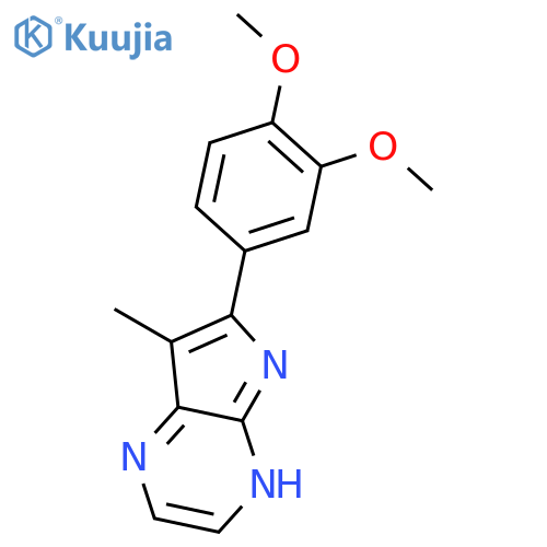 4H-Pyrrolo[2,3-b]pyrazine, 6-(3,4-dimethoxyphenyl)-7-methyl- structure