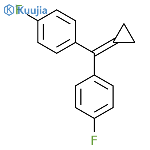 Benzene, 1,1'-(cyclopropylidenemethylene)bis[4-fluoro- structure