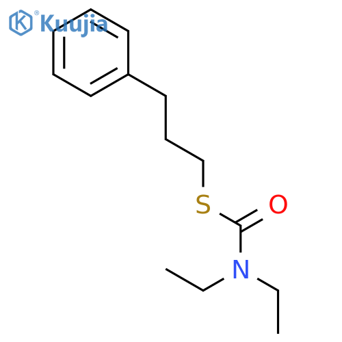 Carbamothioic acid, diethyl-, S-(3-phenylpropyl) ester structure