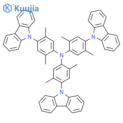 Benzenamine,4-(9H-carbazol-9-yl)-N,N-bis[4-(9H-carbazol-9-yl)-2,5-dimethylphenyl]-2,5-dimethyl- structure
