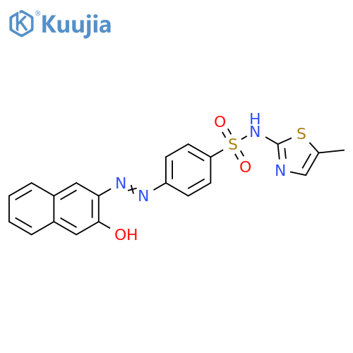 Benzenesulfonamide,4-[(3-hydroxy-2-naphthalenyl)azo]-N-(5-methyl-2-thiazolyl)- structure