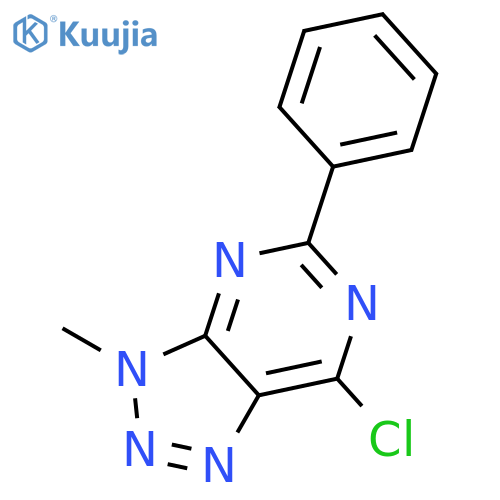 7-chloro-3-methyl-5-phenyl-3H-1,2,3triazolo4,5-dpyrimidine structure