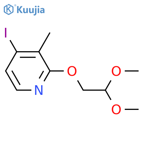Pyridine, 2-(2,2-dimethoxyethoxy)-4-iodo-3-methyl- structure