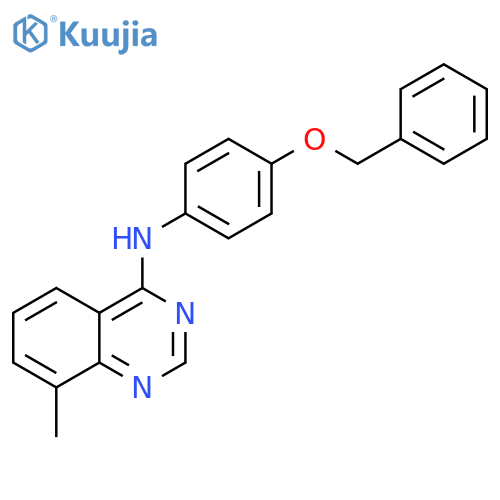 4-Quinazolinamine, 8-methyl-N-[4-(phenylmethoxy)phenyl]- structure
