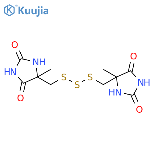 2,4-Imidazolidinedione, 5,5'-[trithiobis(methylene)]bis[5-methyl- structure