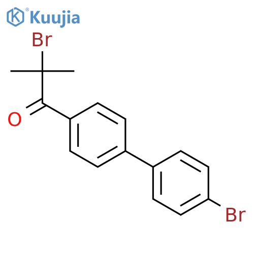 1-Propanone, 2-bromo-1-(4'-bromo[1,1'-biphenyl]-4-yl)-2-methyl- structure