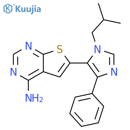 Thieno[2,3-d]pyrimidin-4-amine,6-[1-(2-methylpropyl)-4-phenyl-1H-imidazol-5-yl]- structure