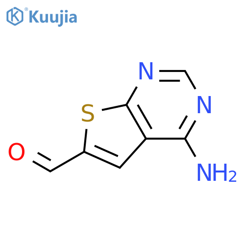 Thieno[2,3-d]pyrimidine-6-carboxaldehyde, 4-amino- structure