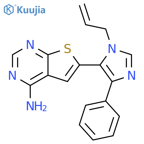 Thieno[2,3-d]pyrimidin-4-amine,6-[4-phenyl-1-(2-propenyl)-1H-imidazol-5-yl]- structure