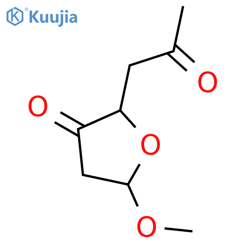 3(2H)-FURANONE, DIHYDRO-5-METHOXY-2-(2-OXOPROPYL)- structure