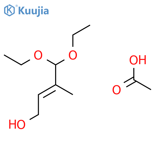 2-BUTEN-1-OL, 4,4-DIETHOXY-3-METHYL-, ACETATE, (E)- structure