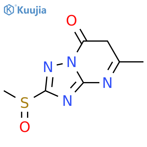 [1,2,4]Triazolo[1,5-a]pyrimidin-7(6H)-one, 5-methyl-2-(methylsulfinyl)- structure