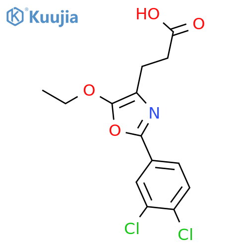 4-OXAZOLEPROPANOIC ACID, 2-(3,4-DICHLOROPHENYL)-5-ETHOXY- structure