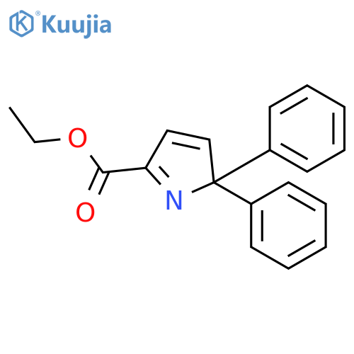 2H-PYRROLE-5-CARBOXYLIC ACID, 2,2-DIPHENYL-, ETHYL ESTER structure