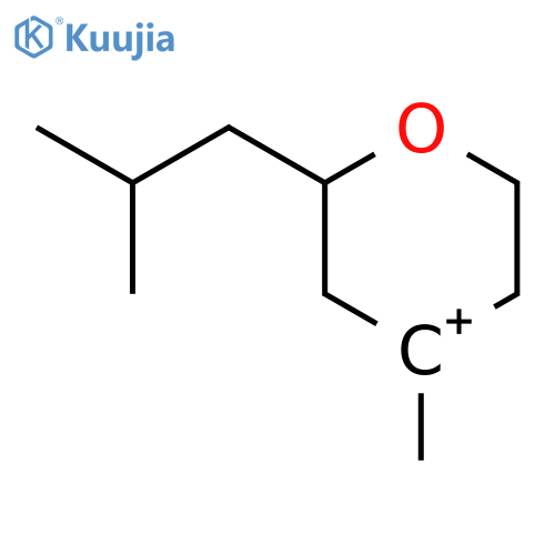 2H-PYRAN-4-YLIUM, TETRAHYDRO-4-METHYL-2-(2-METHYLPROPYL)- structure