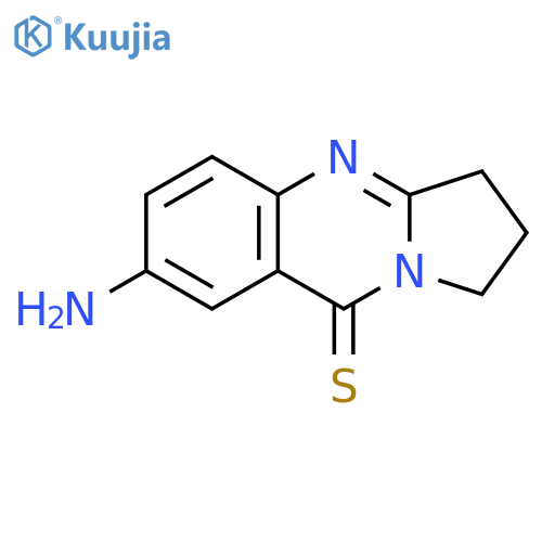 PYRROLO[2,1-B]QUINAZOLINE-9(1H)-THIONE, 7-AMINO-2,3-DIHYDRO- structure