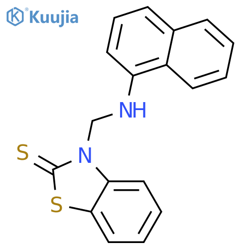 2(3H)-Benzothiazolethione, 3-[(1-naphthalenylamino)methyl]- structure