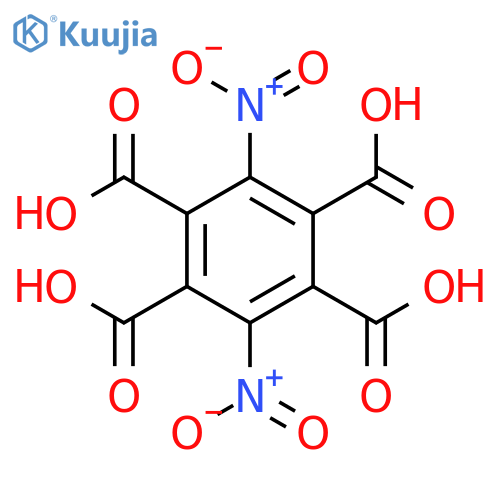 1,2,4,5-Benzenetetracarboxylic acid, 3,6-dinitro- structure
