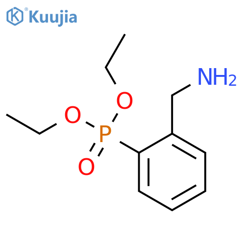 2-(Aminomethyl)phenylphosphonic acid diethylester structure