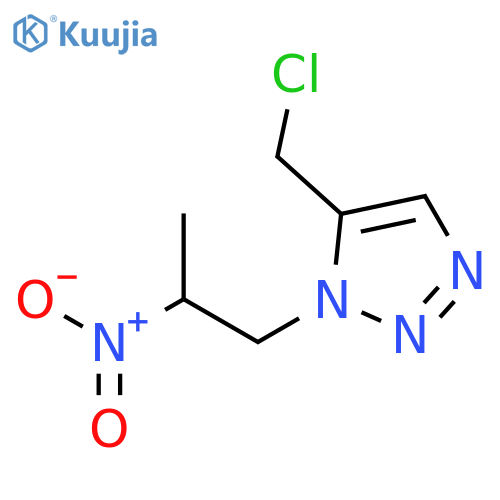 1H-1,2,3-Triazole, 5-(chloromethyl)-1-(2-nitropropyl)- structure