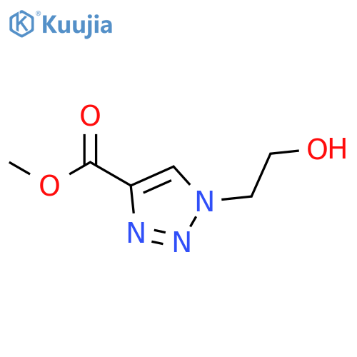 methyl 1-(2-hydroxyethyl)-1H-1,2,3-triazole-4-carboxylate structure